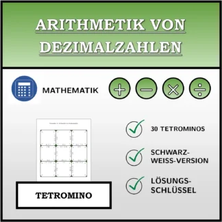 Tetromino: Arithmetik von Dezimalzahlen