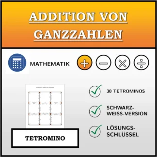 Tetromino: Addition von Ganzzahlen