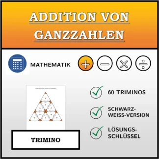Trimino: Addition von Ganzzahlen
