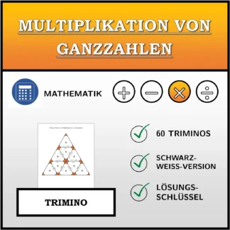 Trimino: Multiplikation von Ganzzahlen