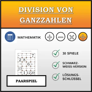 Paarspiel: Division von Ganzzahlen