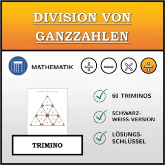 Trimino: Division von Ganzzahlen