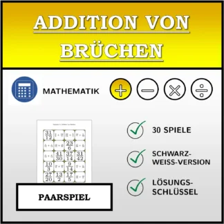 Paarspiel: Addition von Brüchen
