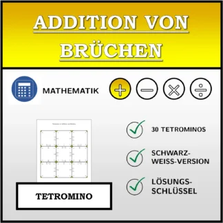 Tetromino: Addition von Brüchen