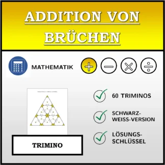 Trimino: Addition von Brüchen