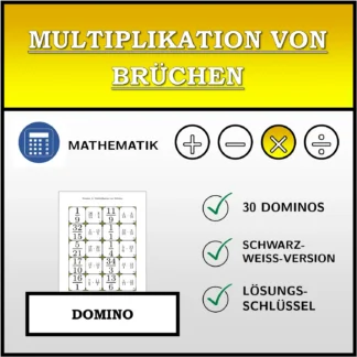 Domino: Multiplikation von Brüchen
