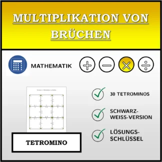 Tetromino: Multiplikation von Brüchen