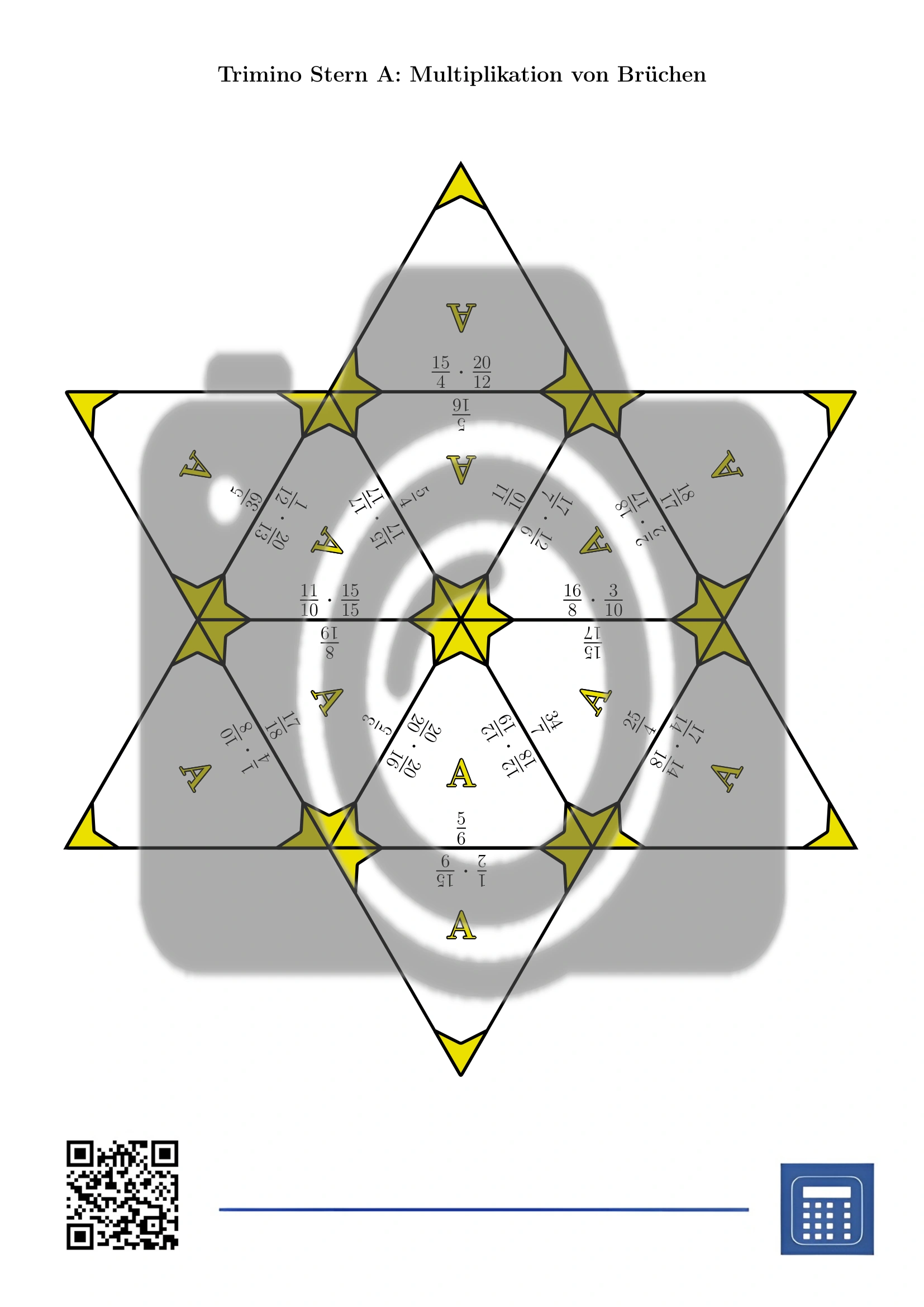 Trimino: Multiplikation von Brüchen – Bild 4
