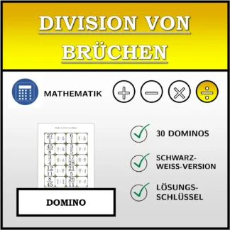 Domino: Division von Brüchen