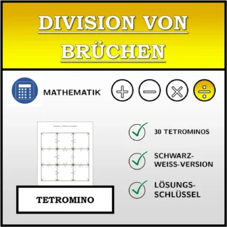 Tetromino: Division von Brüchen
