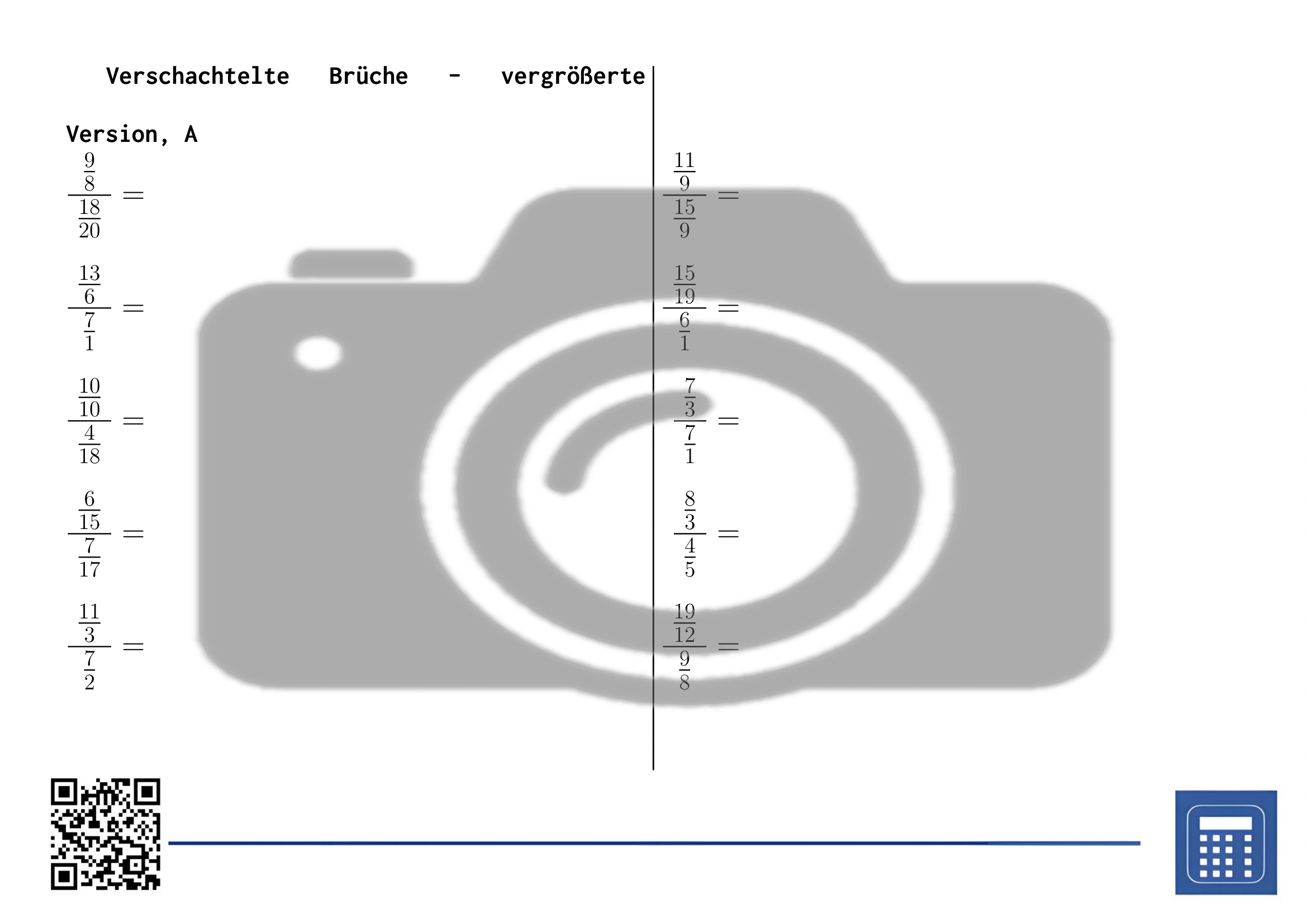 Arbeitsblatt: Verschachtelte Brüche – Bild 3