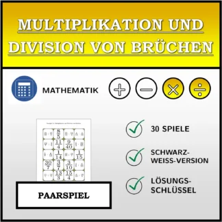 Paarspiel: Multiplikation und Division von Brüchen