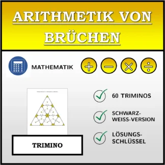 Trimino: Arithmetik von Brüchen