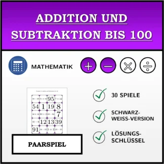 Paarspiel: Addition und Subtraktion bis 100