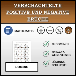 Domino: Verschachtelte positive und negative Brüche