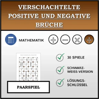 Paarspiel: Verschachtelte positive und negative Brüche