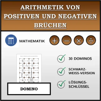 Domino: Arithmetik von positiven und negativen Brüchen