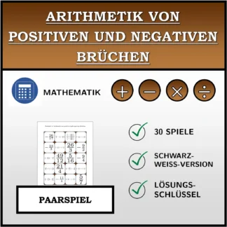 Paarspiel: Arithmetik von positiven und negativen Brüchen