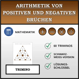 Trimino: Arithmetik von positiven und negativen Brüchen
