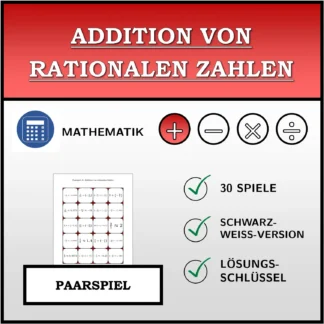 Paarspiel: Addition von rationalen Zahlen