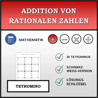 Tetromino: Addition von rationalen Zahlen