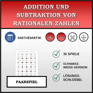 Paarspiel: Addition und Subtraktion von rationalen Zahlen
