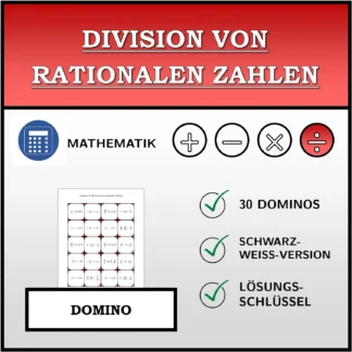 Domino: Division von rationalen Zahlen