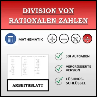 Arbeitsblatt: Division von rationalen Zahlen
