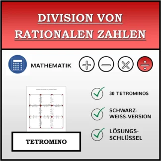 Tetromino: Division von rationalen Zahlen