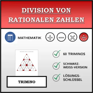 Trimino: Division von rationalen Zahlen