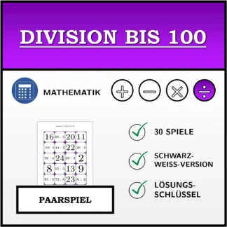 Paarspiel: Division bis 100