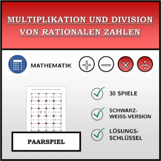 Paarspiel: Multiplikation und Division von rationalen Zahlen