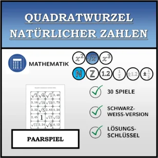 Paarspiel: Quadratwurzel natürlicher Zahlen