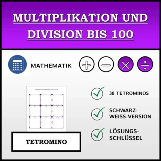 Tetromino: Multiplikation und Division bis 100