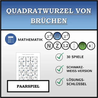 Paarspiel: Quadratwurzel von Brüchen