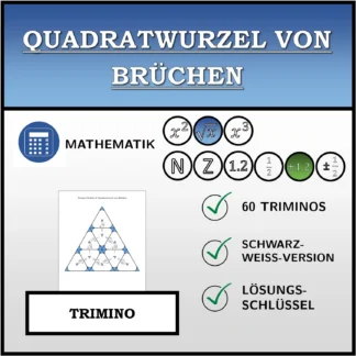 Trimino: Quadratwurzel von Brüchen