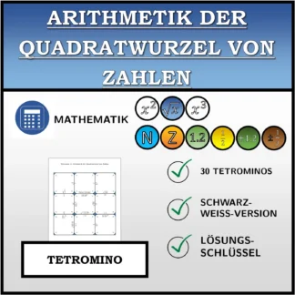 Tetromino: Arithmetik der Quadratwurzel von Zahlen
