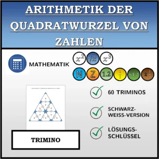Trimino: Arithmetik der Quadratwurzel von Zahlen